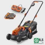Cortador de grama a bateria FUXTEC FX-E1RM20 40 V (2x20 V) kit com 2 baterias