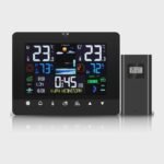 Estação meteorológica com sensor interior e exterior LCD tátil
